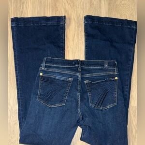 7 For All Mankind Women's Boot Cut Jeans -‎ Dark Blue